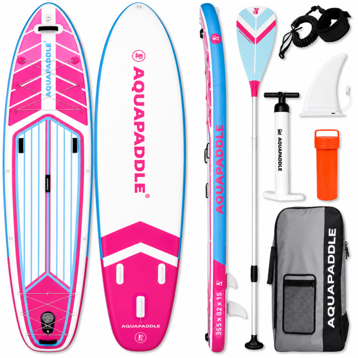 SUP-борд AquaPaddle 355x82x15 см, Navigator Pink, с аксессуарами