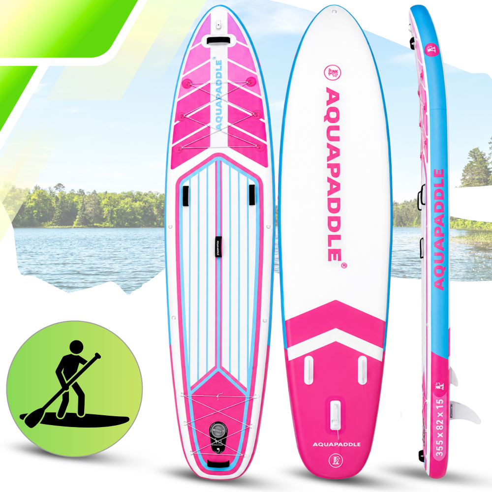 SUP-борд AquaPaddle 355x82x15 см, Navigator Pink, с аксессуарами