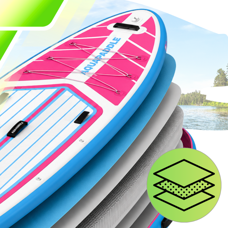 SUP-борд AquaPaddle 355x82x15 см, Navigator Pink, с аксессуарами