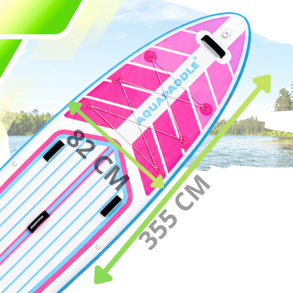 SUP-борд AquaPaddle 355x82x15 см, Navigator Pink, с аксессуарами