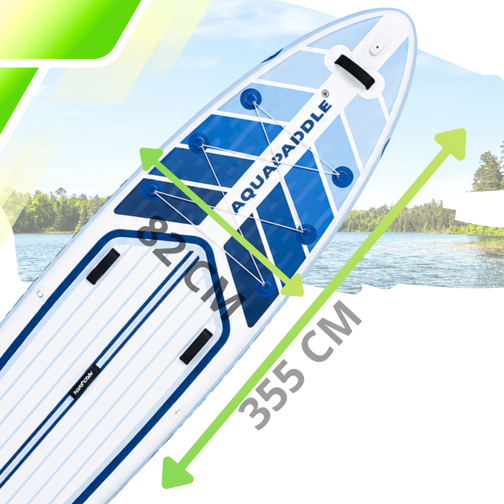 SUP-доска AquaPaddle 355x82x15 см с аксессуарами, 200 кг, Navigator Blue