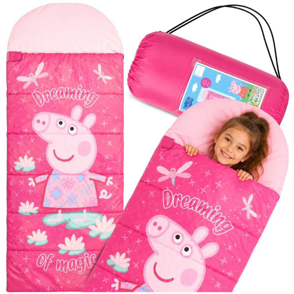 Bērnu guļammaiss Peppa Pig 170 x 70 cm, rozā