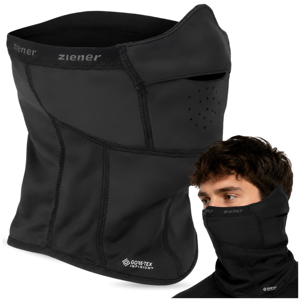 Ziener slēpošanas un velo balaklava Gore-Tex Windstopper, melna, unisex