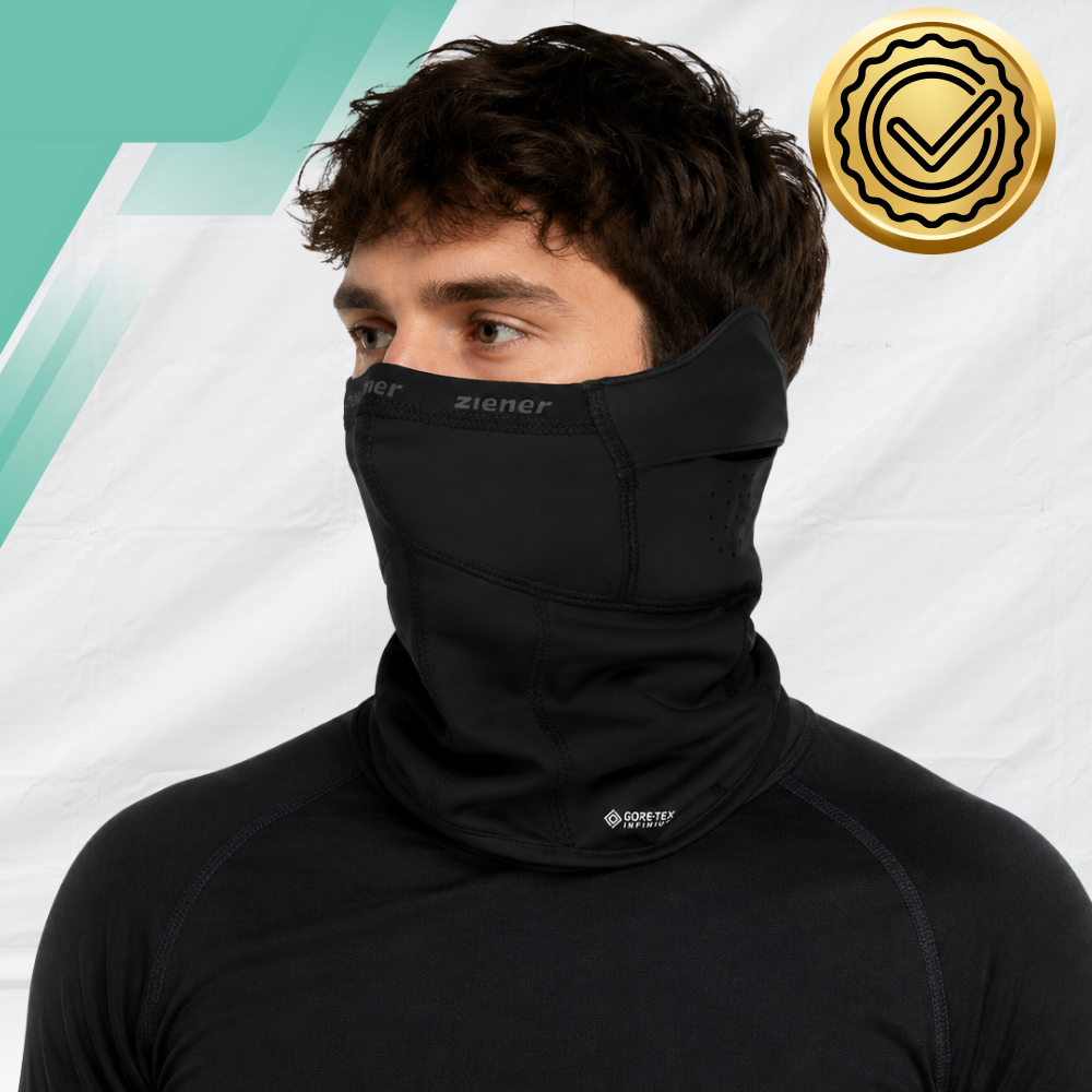 Ziener slēpošanas un velo balaklava Gore-Tex Windstopper, melna, unisex
