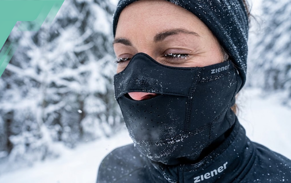 Ziener slēpošanas un velo balaklava Gore-Tex Windstopper, melna, unisex
