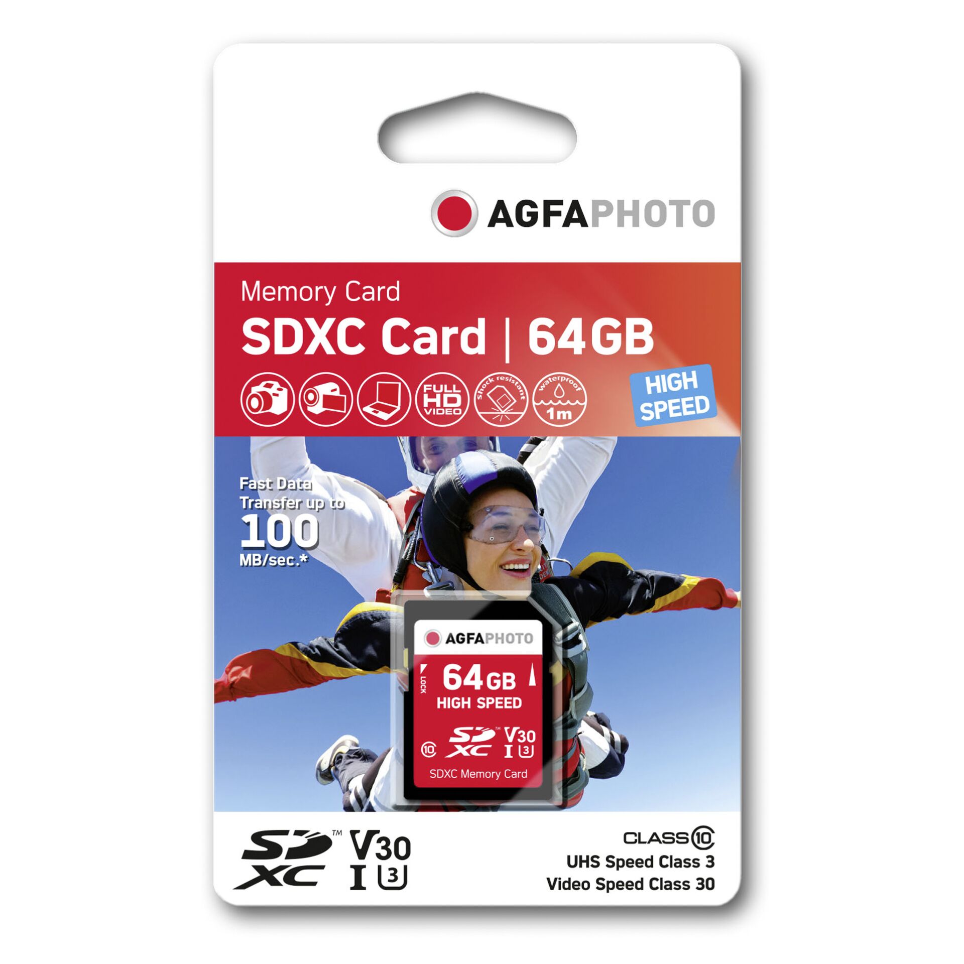 AgfaPhoto SDXC 64GB UHS-I Class 10