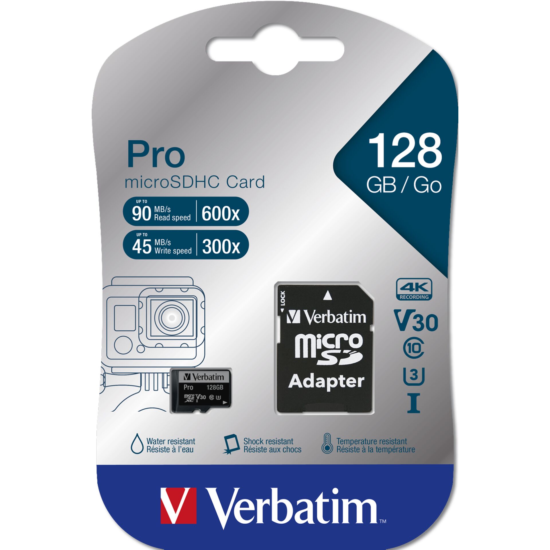 Verbatim Pro microSDXC 128GB UHS-I U3
