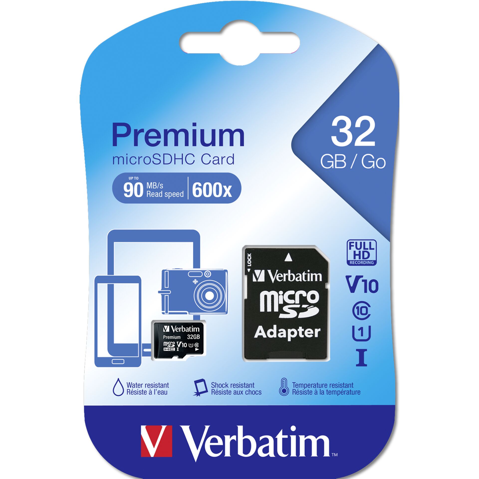 Verbatim microSDHC 32GB Class 10 UHS-I