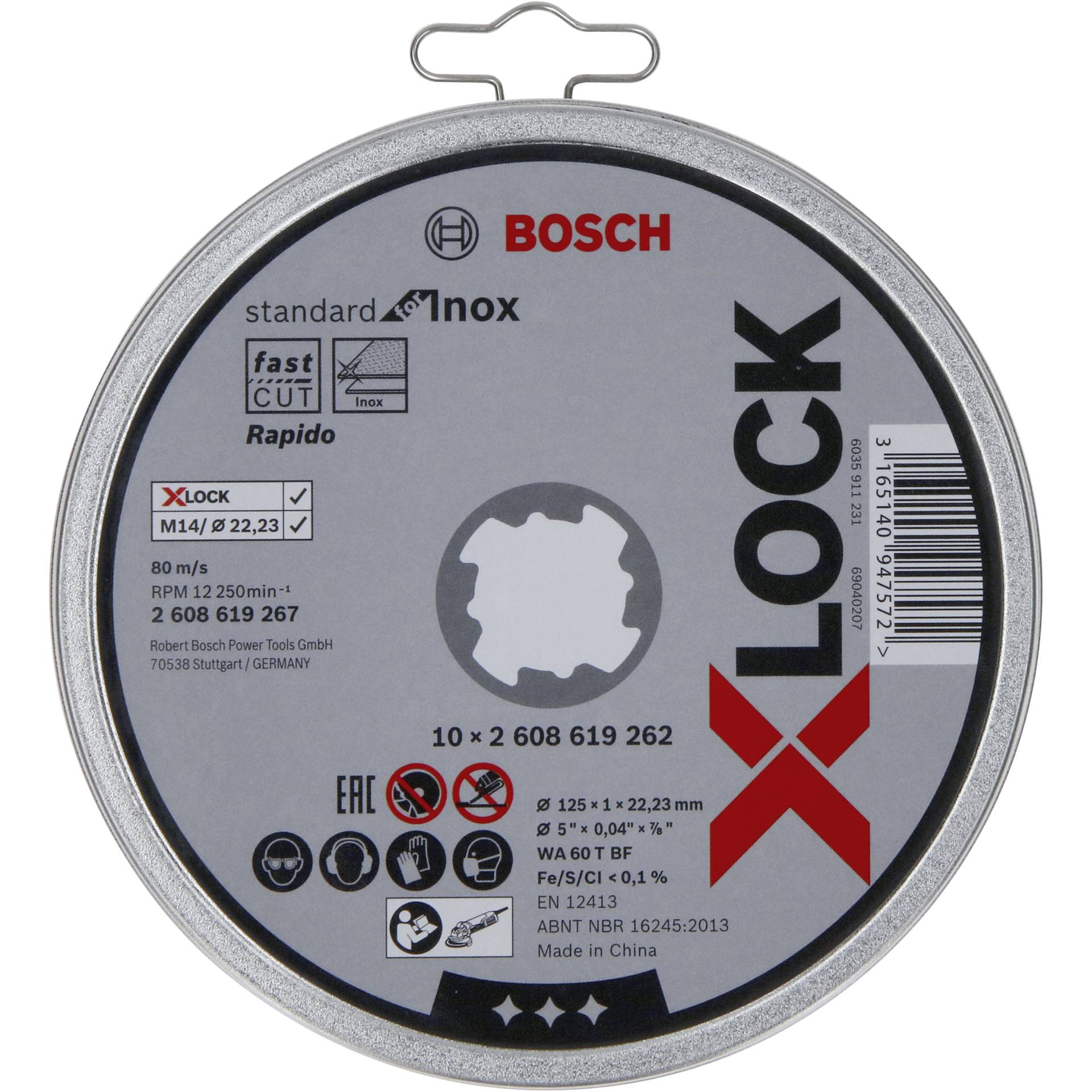 Griešanas disku komplekts Bosch X-LOCK Standard