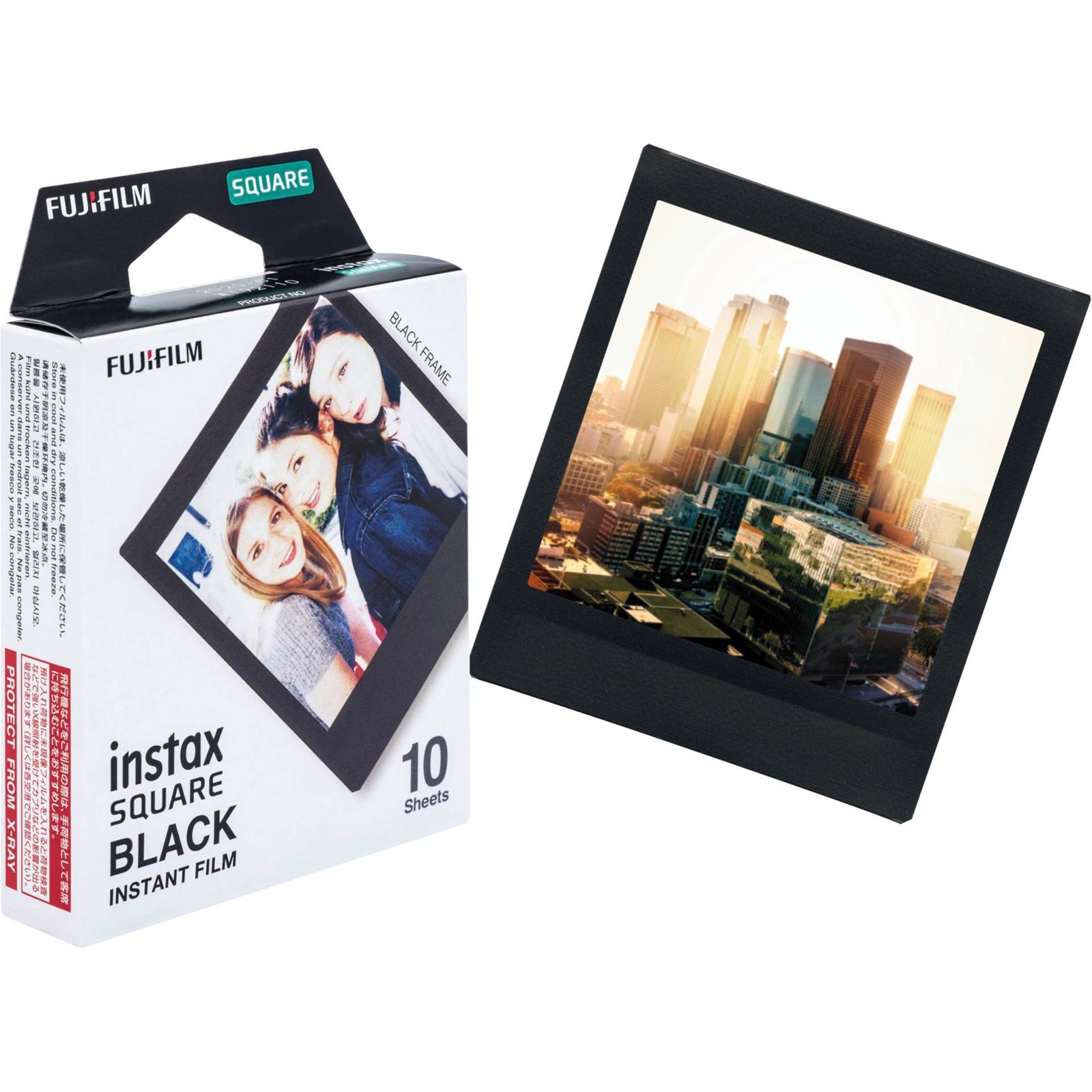 Instant Film Fujifilm Instax Square Film Black Frame (10 pc.)
