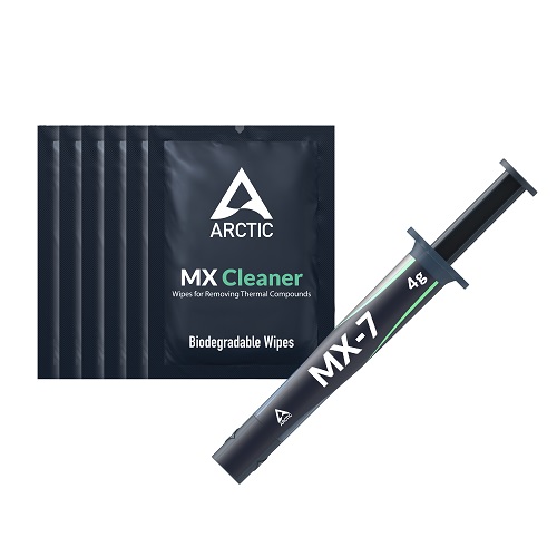 Термопаста ARCTIC MX-7, 4 г с 6 шт. MX Cleaner