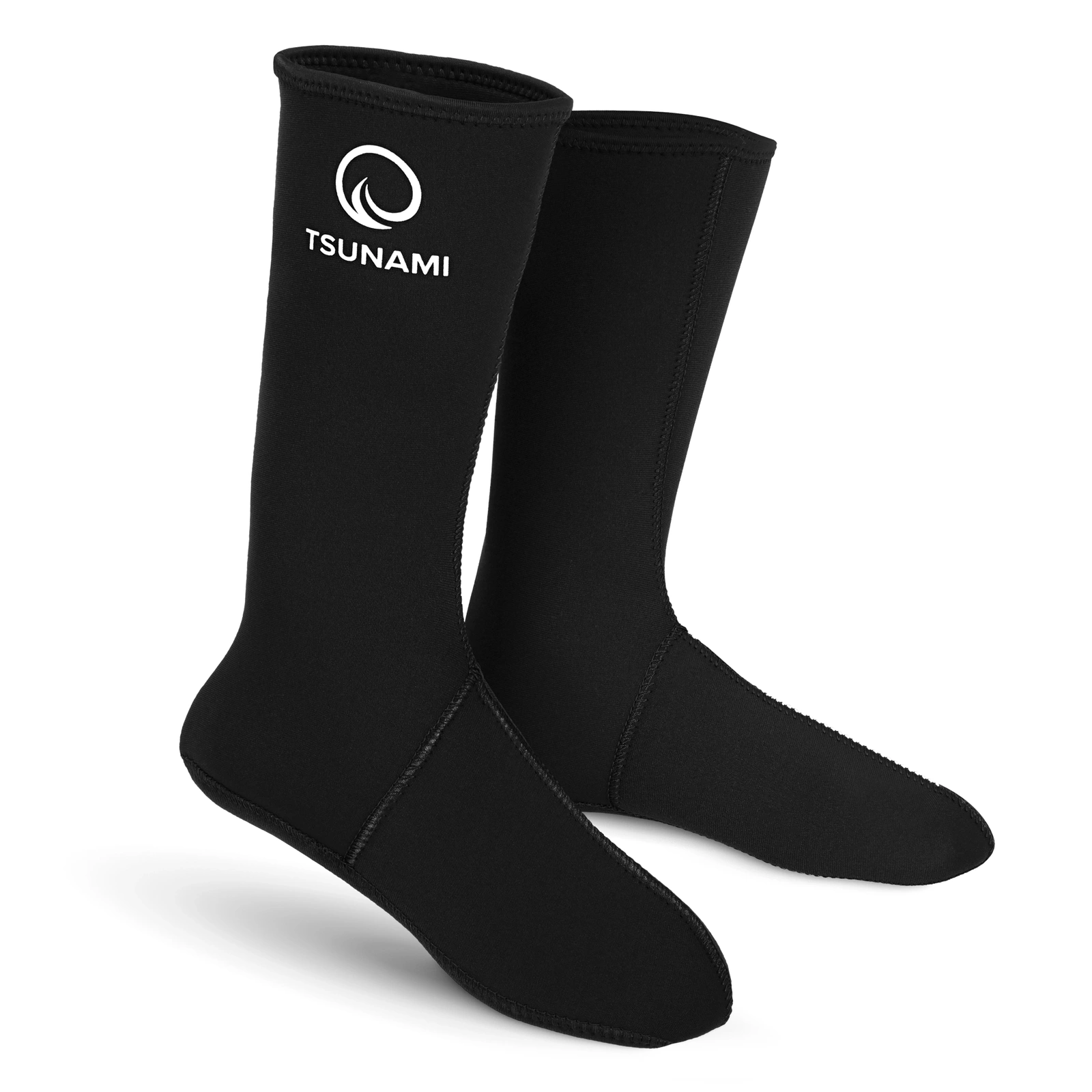 TSUNAMI 5 mm Neoprene Socks for Cold Water Swimming, 42/43, black