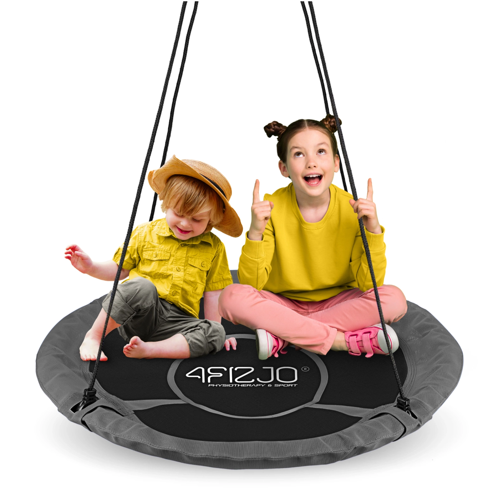 XL Nest Swing 110 cm 4FIZJO for Kids, grey