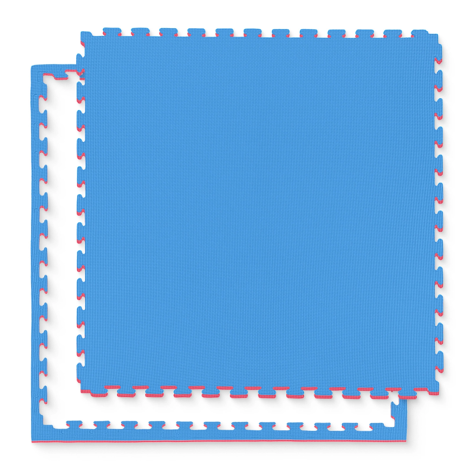 4FIZJO Foam Puzzle Gym Mat 100×100 cm Floor Protector, red/blue