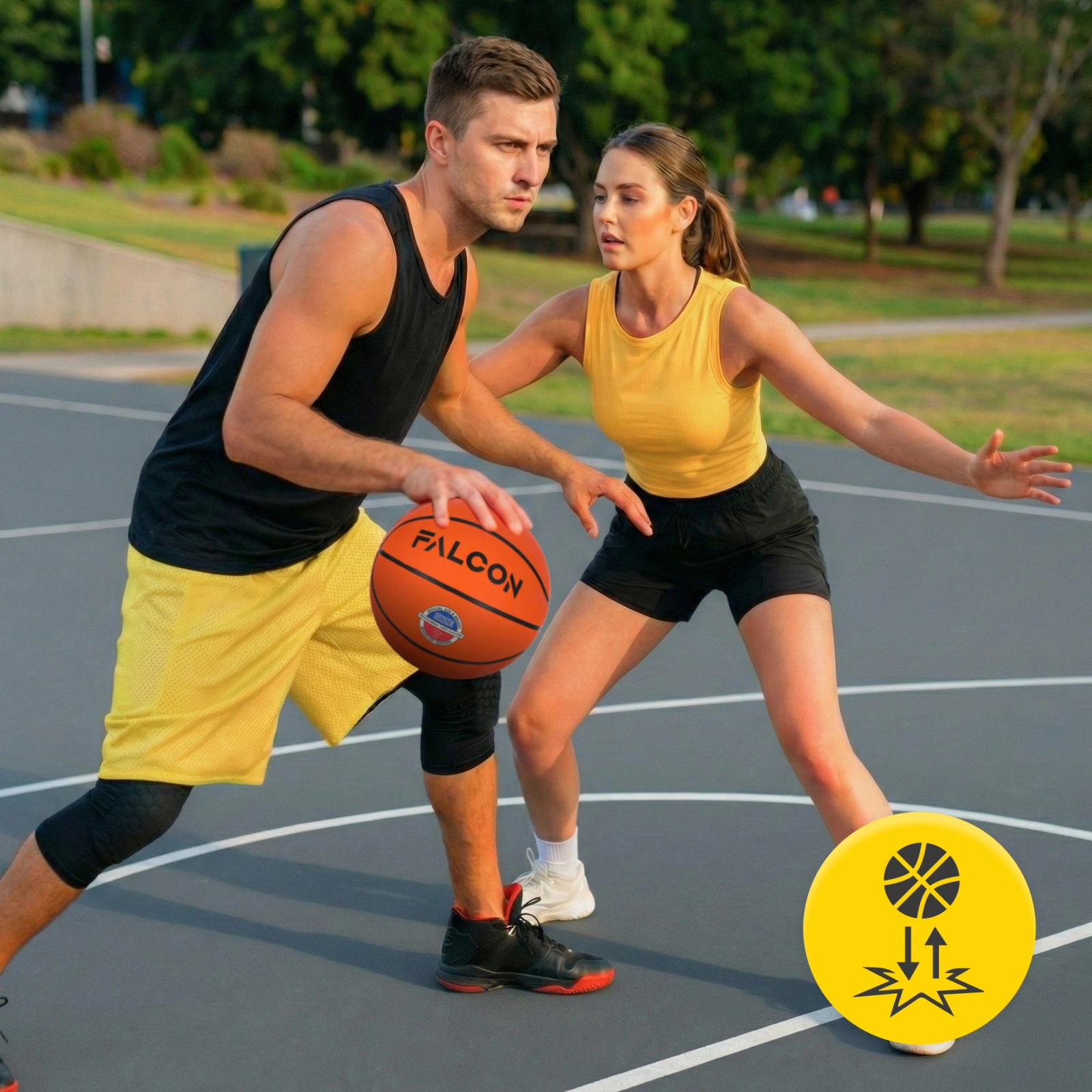 4Fizjo Falcon basketbola bumba, 7. izmērs, oranža