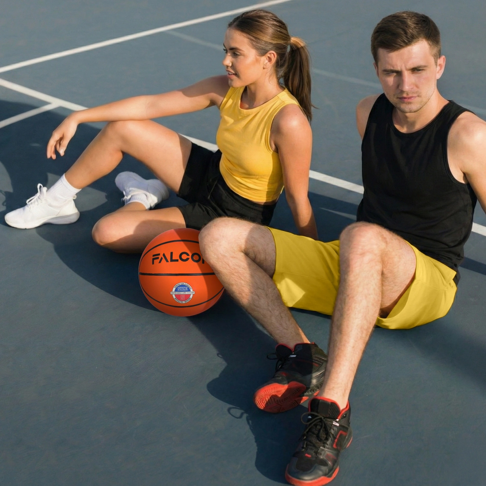 4Fizjo Falcon basketbola bumba, 5. izmērs, oranža
