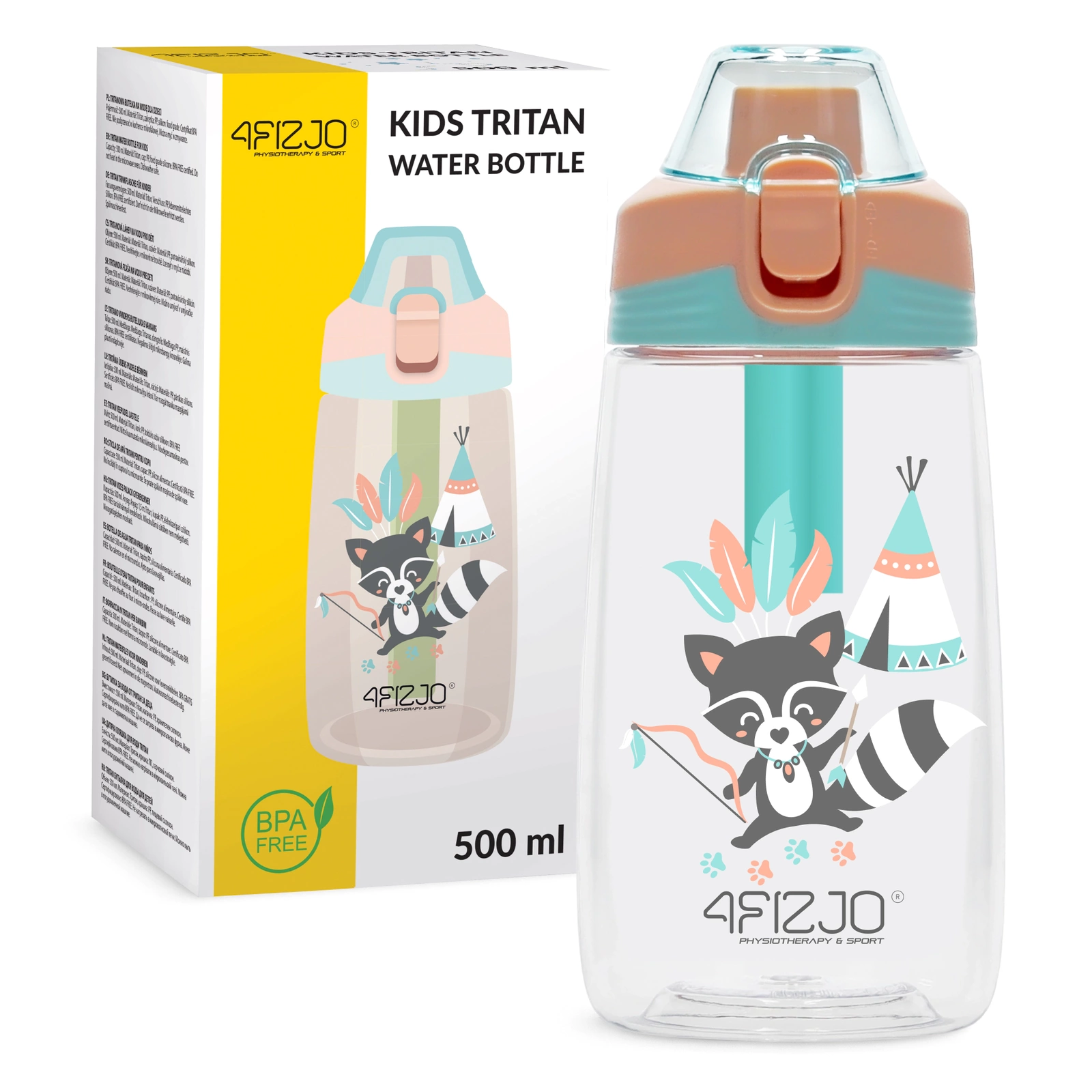 4Fizjo Kids Water Bottle Szop, 500 ml