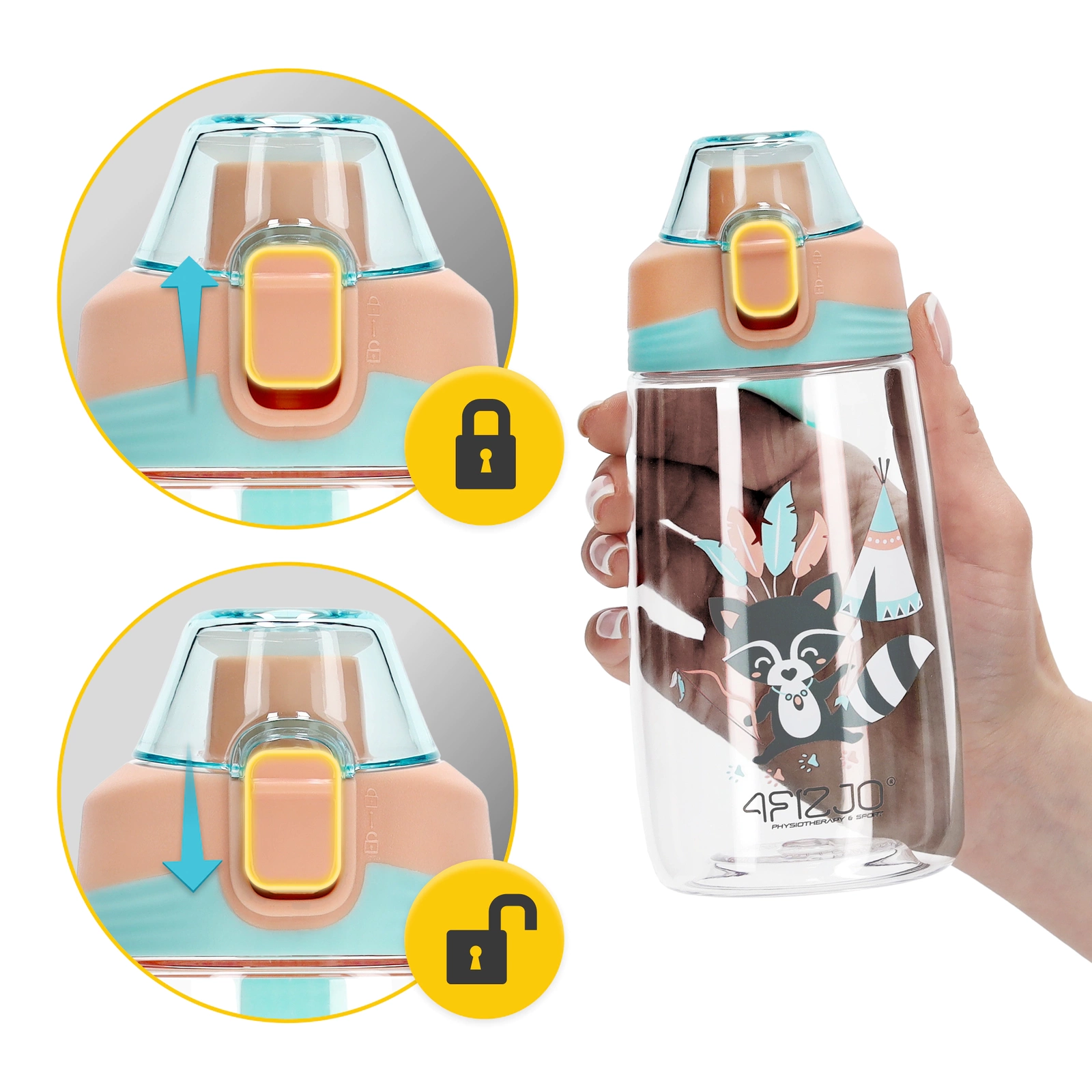 4Fizjo Kids Water Bottle Szop, 500 ml