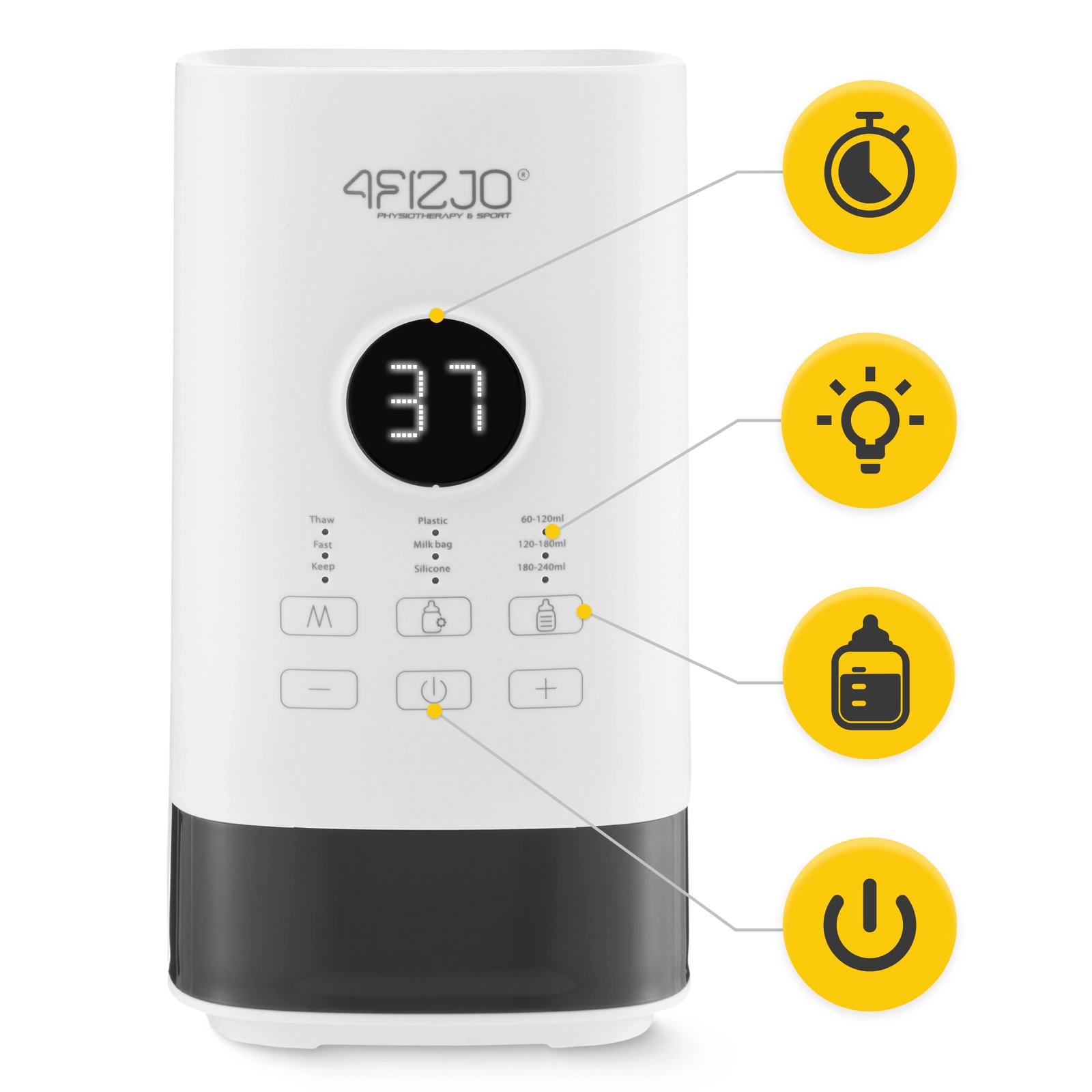 4Fizjo LITE 3-in-1 Bottle Warmer, White