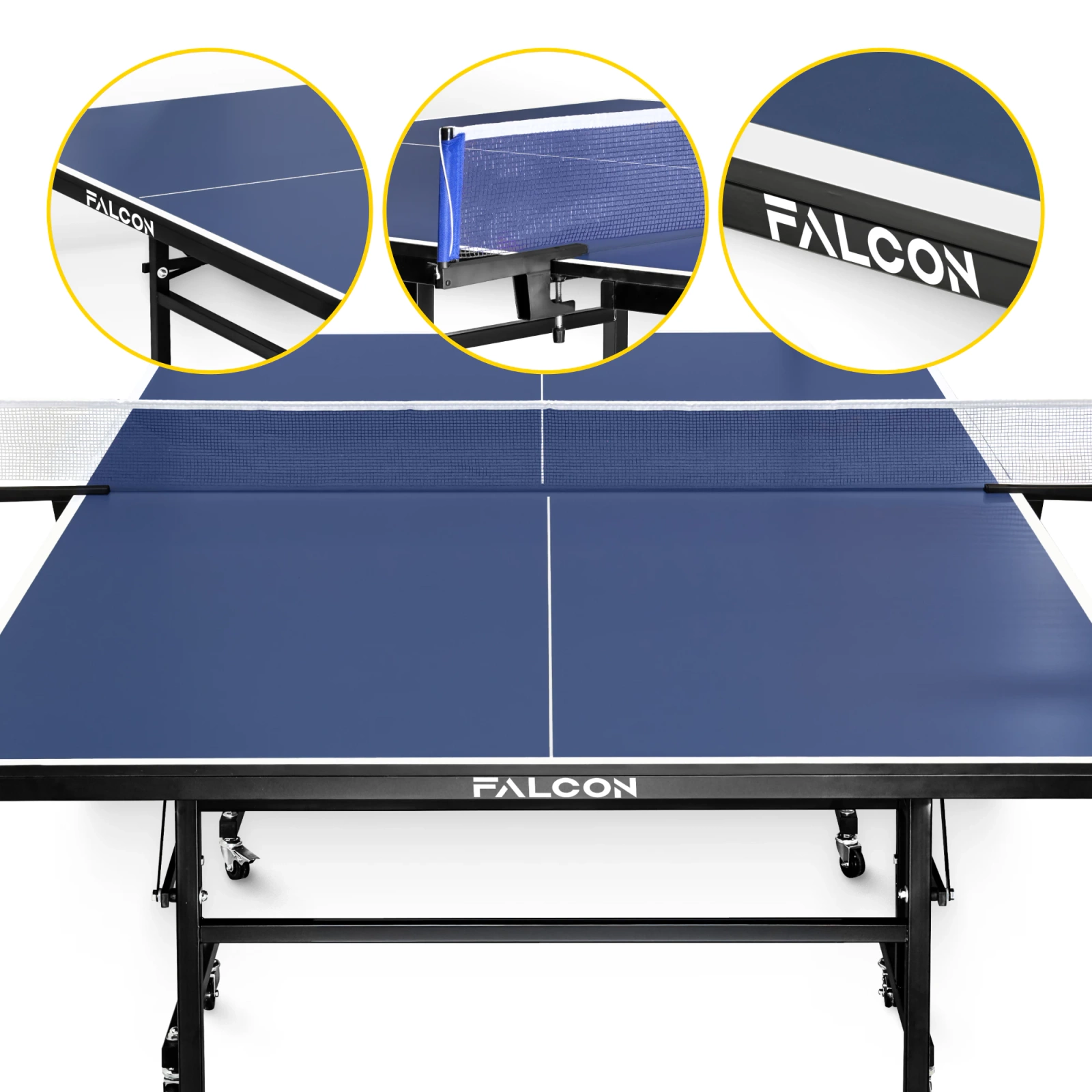 4Fizjo VECTOR FALCON Indoor Table Tennis Table, Navy Blue