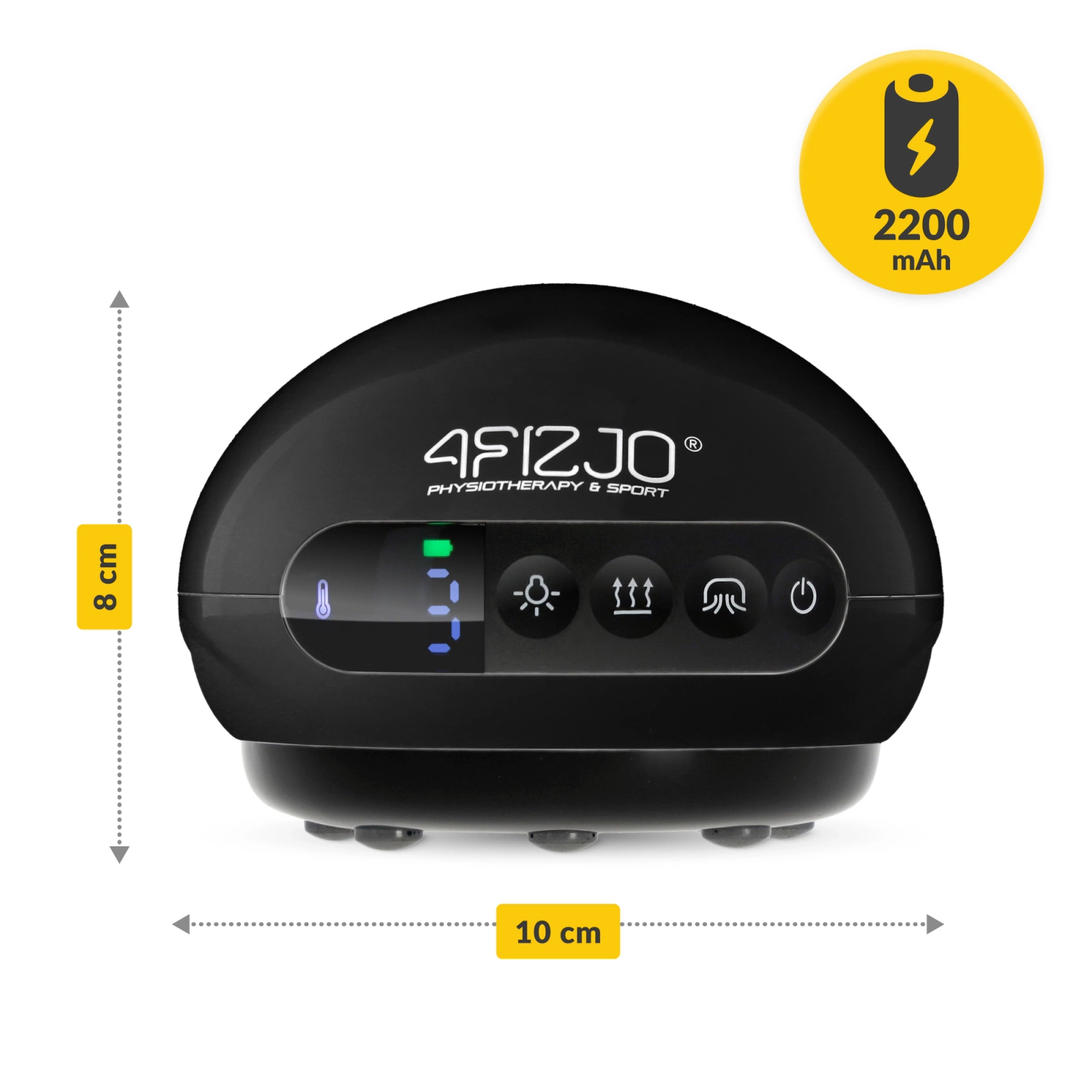4Fizjo 1055 Electric Cupping Massager, Black