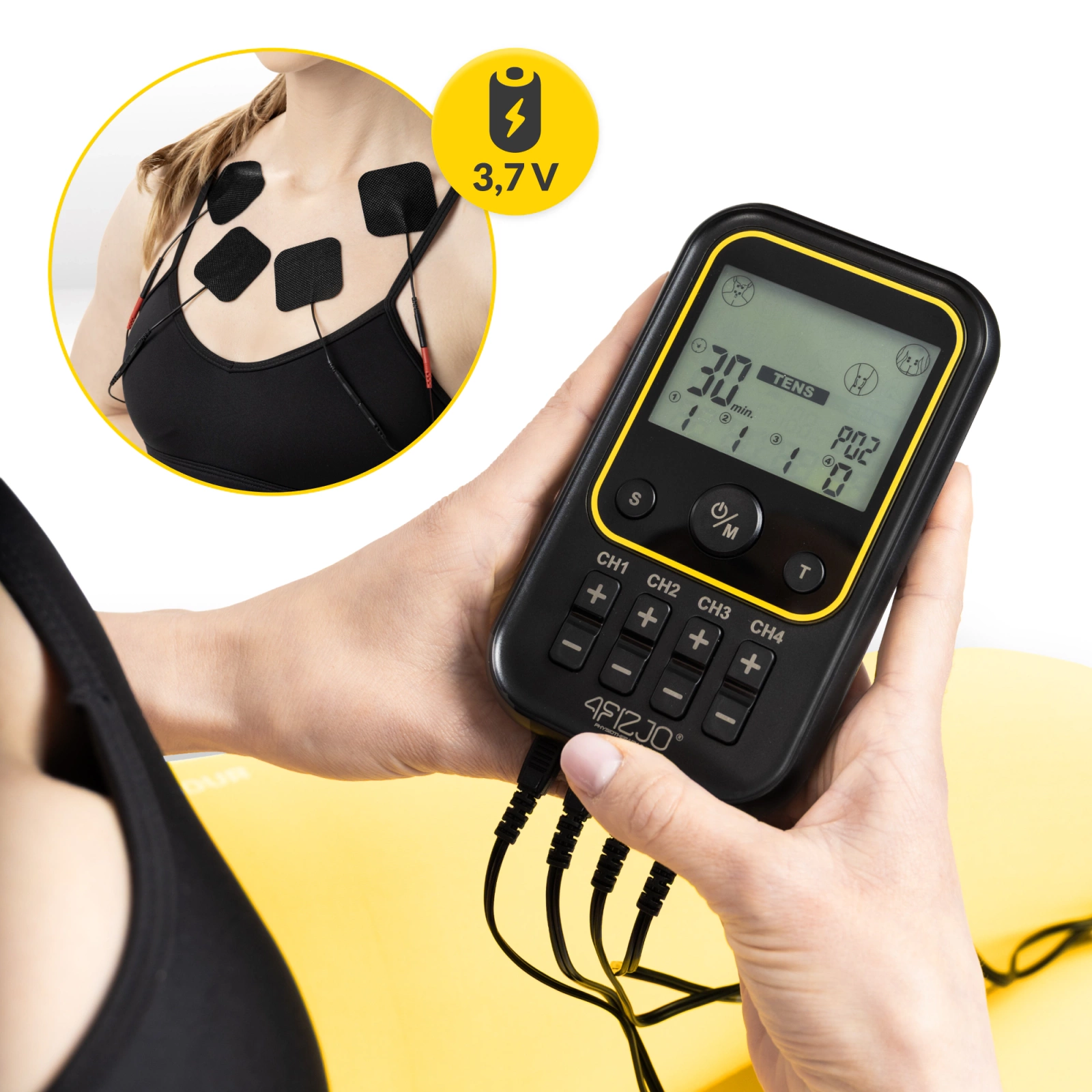 4Fizjo 966 PRO+ TENS / EMS Muscle Stimulator