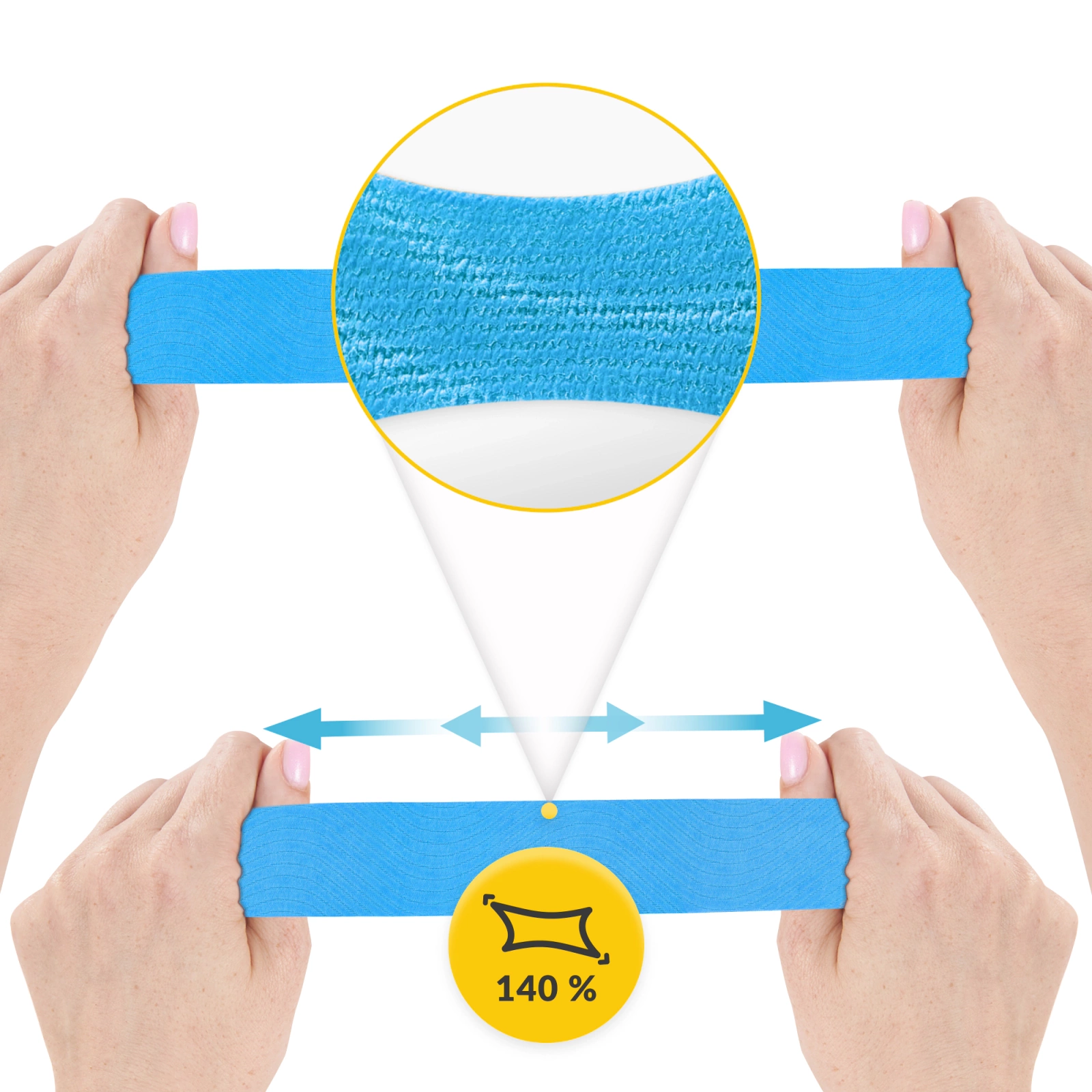 4Fizjo Kinesiology Tape 5 cm x 31 m, Blue