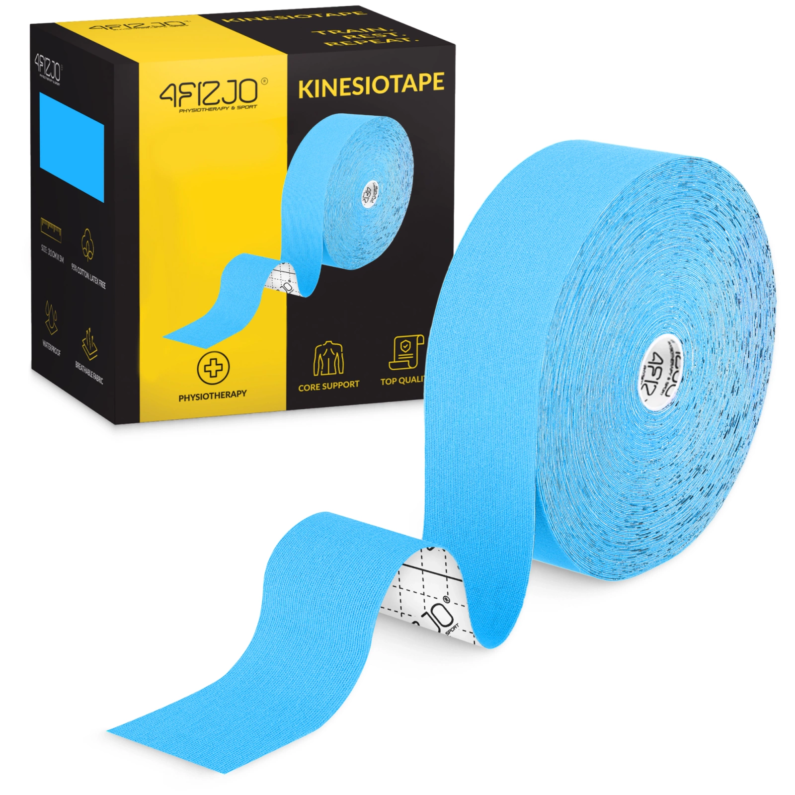 4Fizjo Kinesiology Tape 5 cm x 31 m, Blue