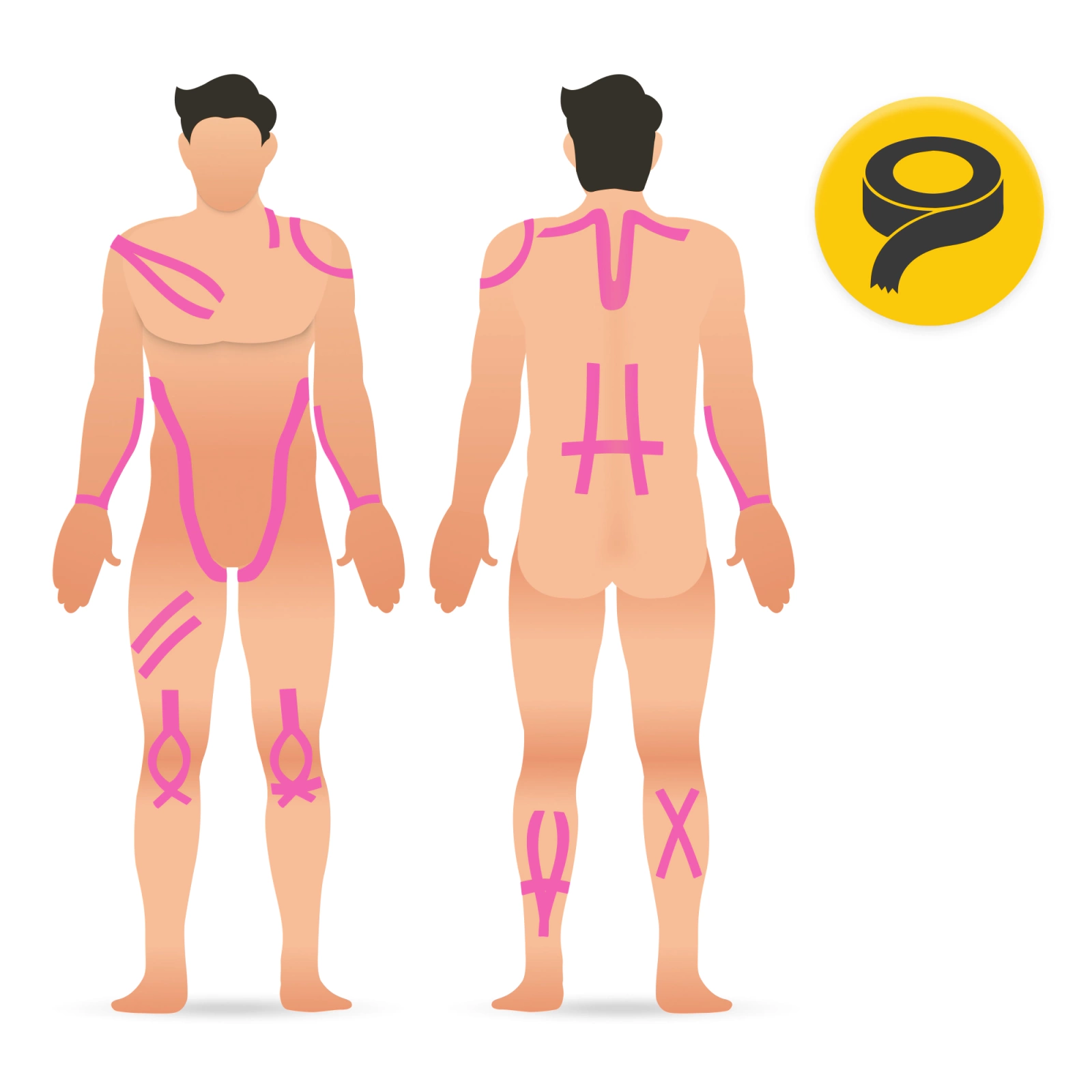 4Fizjo Kinesiology Tape 5 cm x 31 m, Pink
