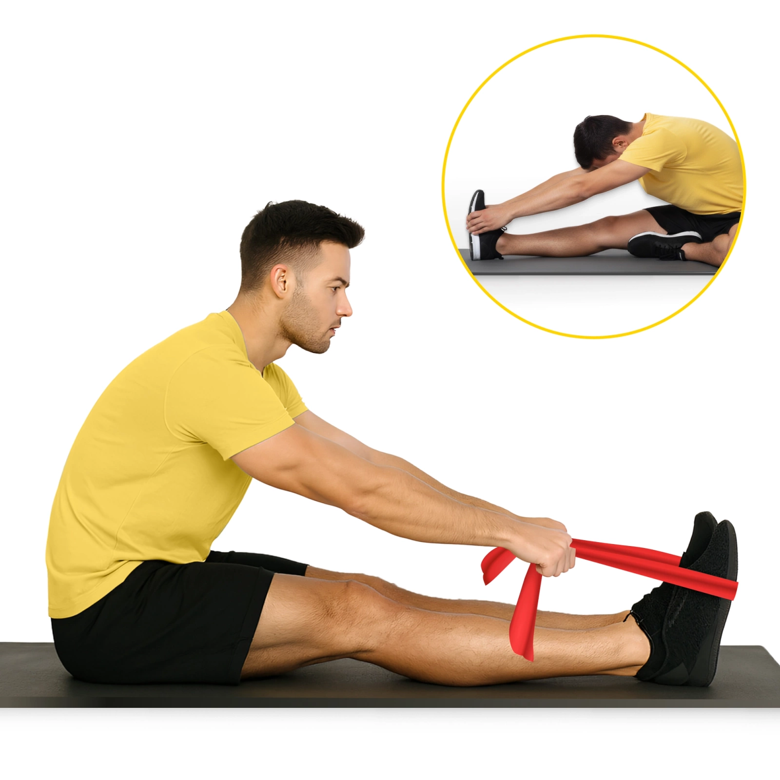 4Fizjo FLAT BAND Rehabilitation Band 2-4 kg 30 m, Red