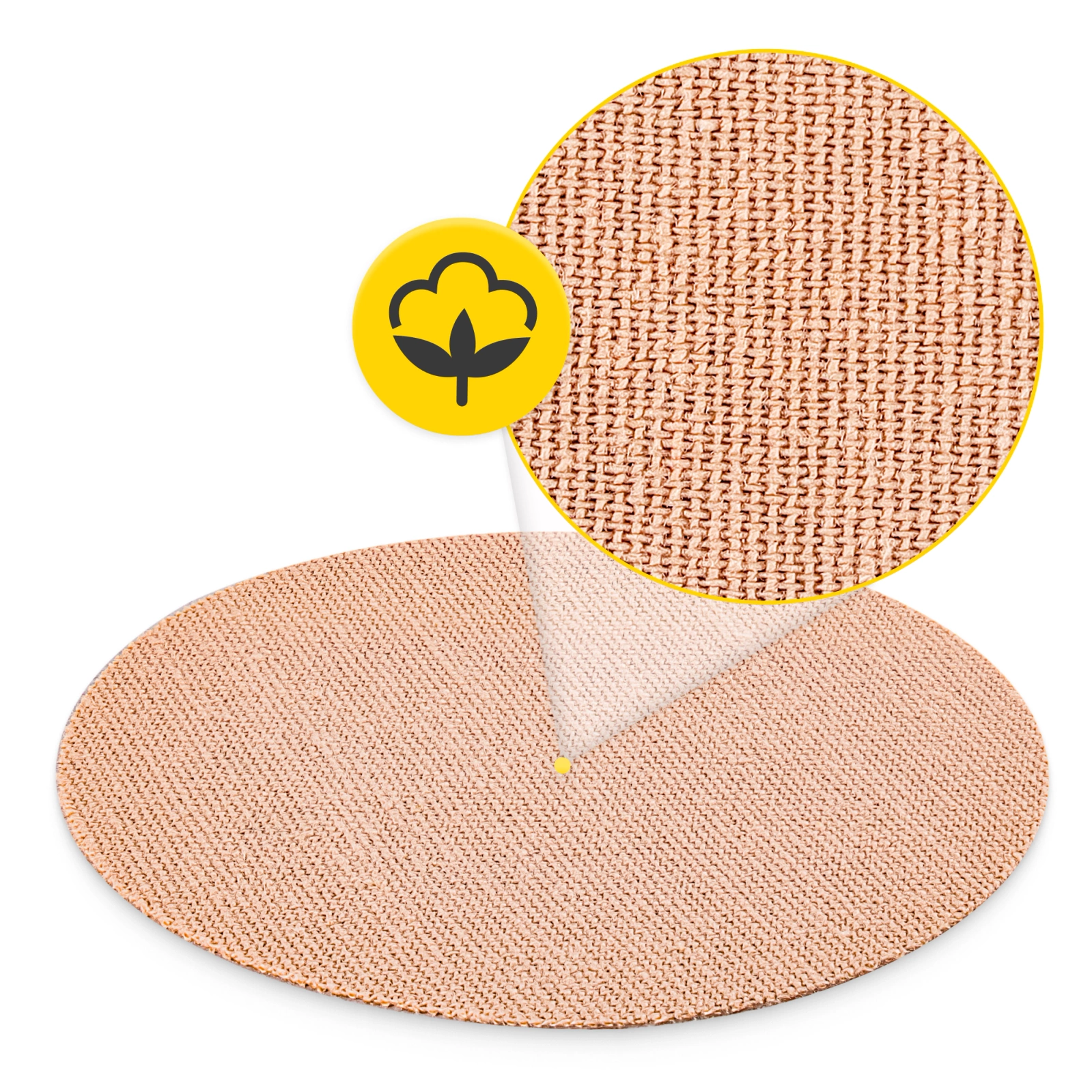 4Fizjo CGM Sensor Protective Patches, 20 pcs, Beige