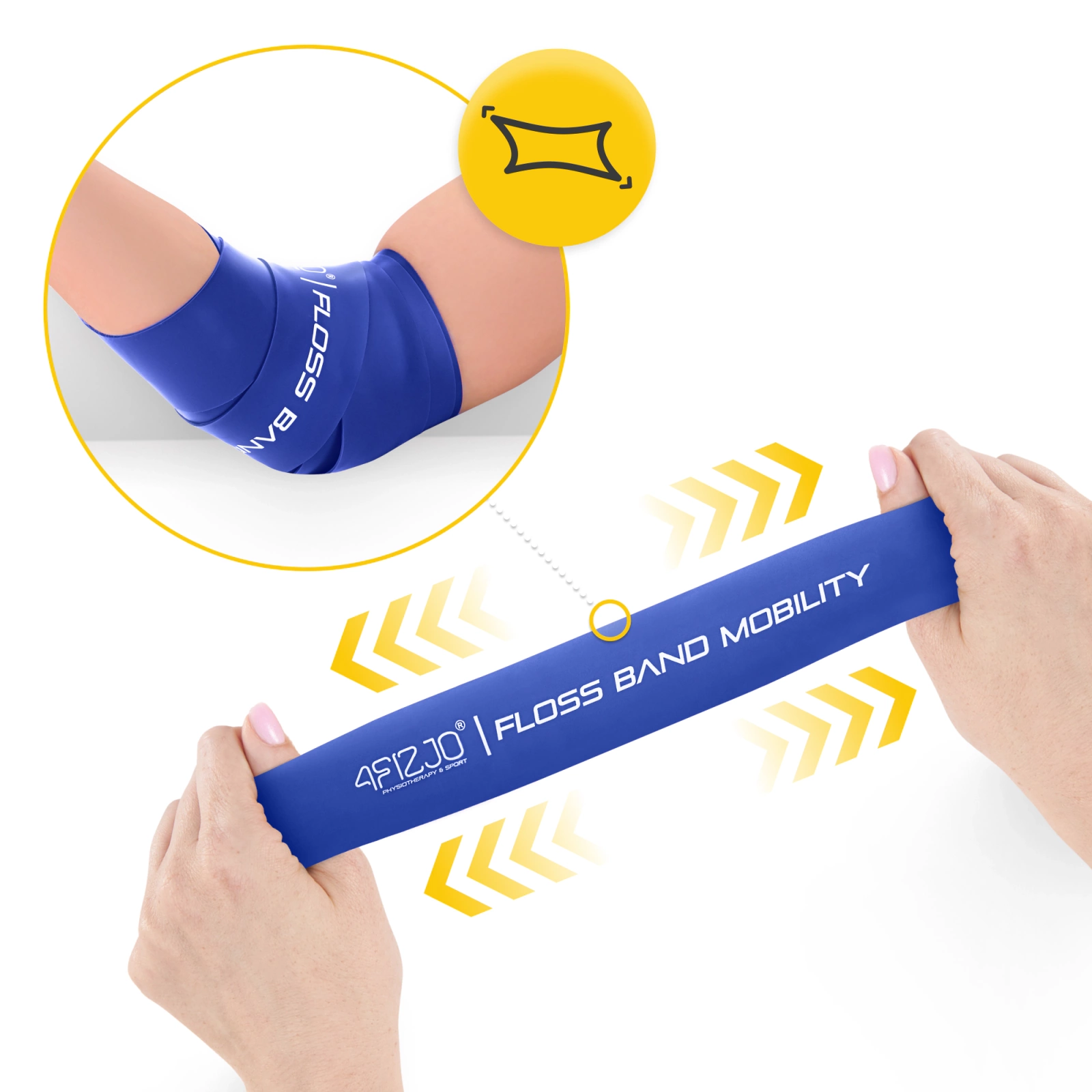 4Fizjo Floss Band Rehabilitation Band 1.5 mm, Blue