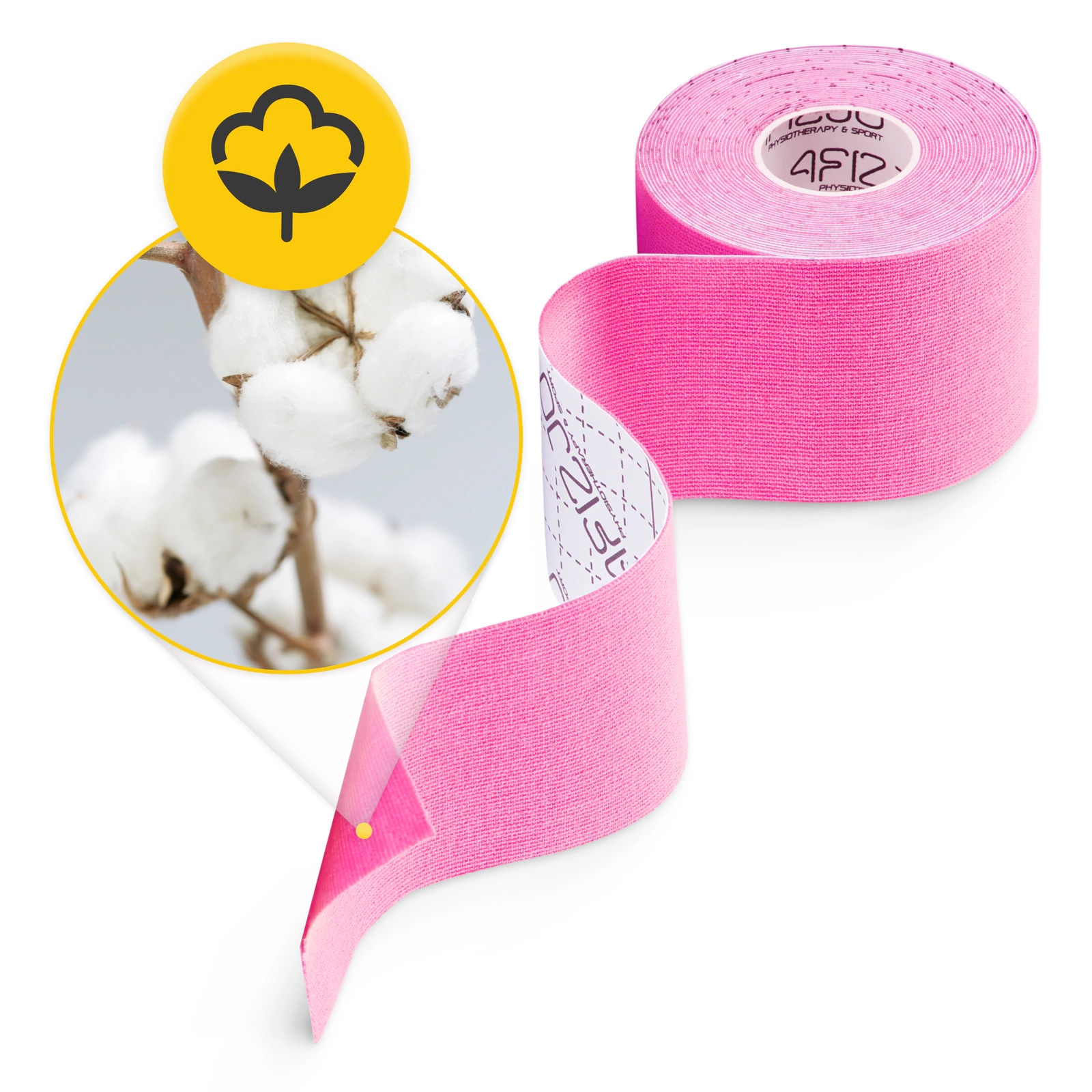 4Fizjo 1090 Kinesiology Tape 5 cm x 5 m, Pink