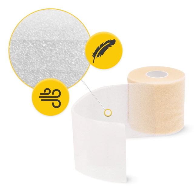 4Fizjo Foam Underwrap for Taping 27 m x 7 cm, Beige