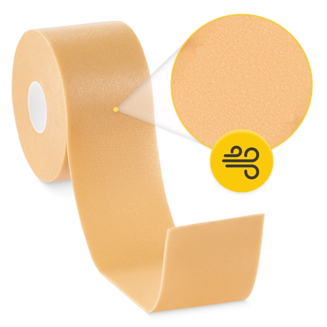 4Fizjo Anti-Chafing Foam Tape, 4.5 m x 5 cm, Beige
