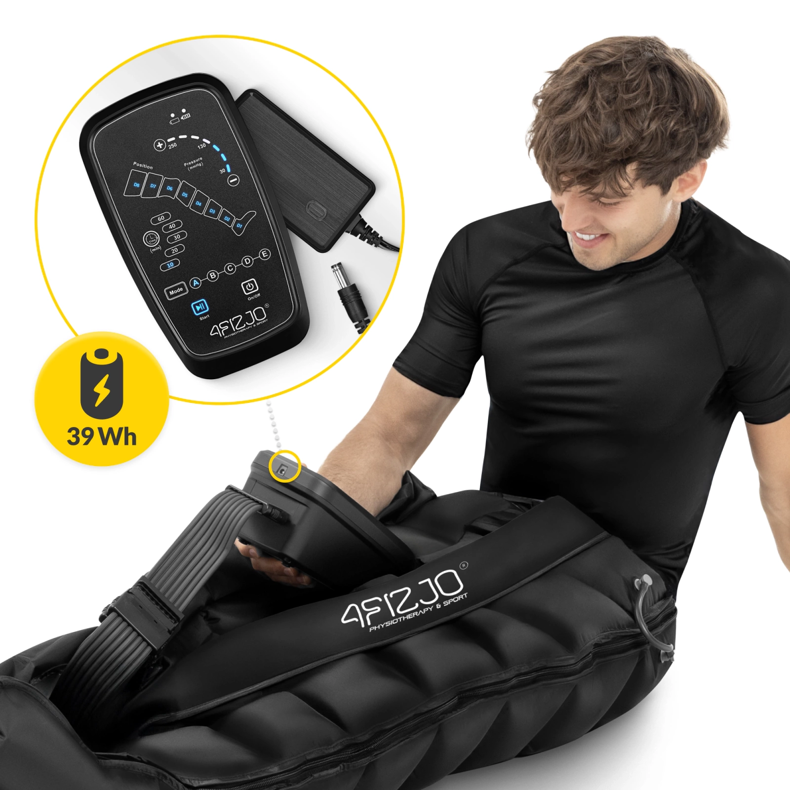 4Fizjo 683 limfodrenāžas aparāts Air Compression Therapy System PRO C8, universāls izmērs