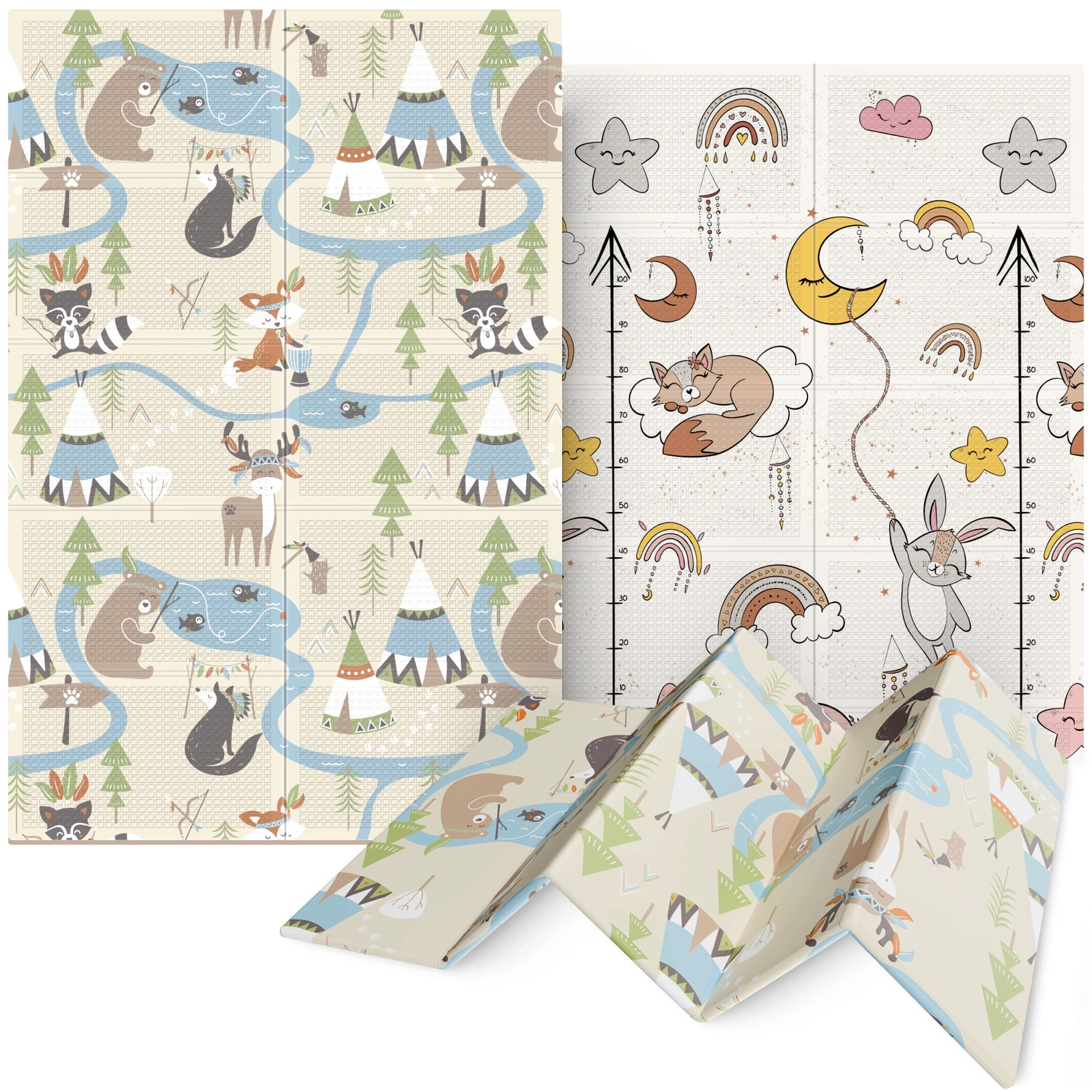Складной детский игровой коврик 4Fizjo Boho Dream, 180 x 120 см