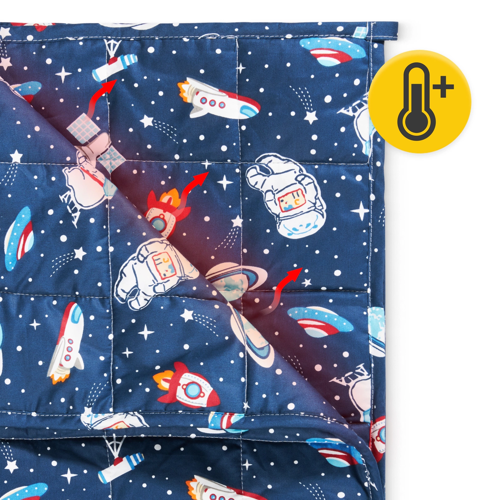 4Fizjo Kids Weighted Blanket 5 kg, 100x150 cm, Navy Blue