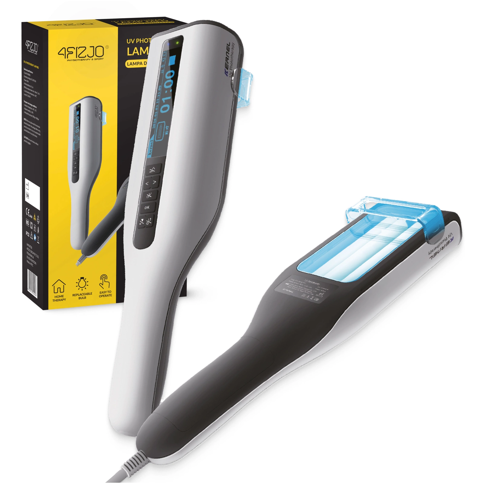 UVB fototerapijas lampa MED 4FIZJO psoriāzei, vitiligo, ekzēmai