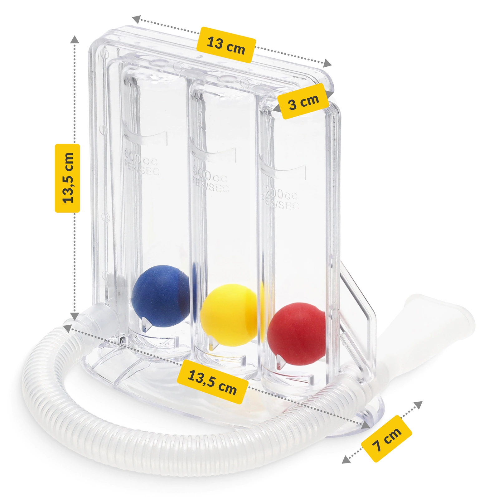 Elpošanas trenažieris ieelpas vingrinājumiem 4FIZJO (0)