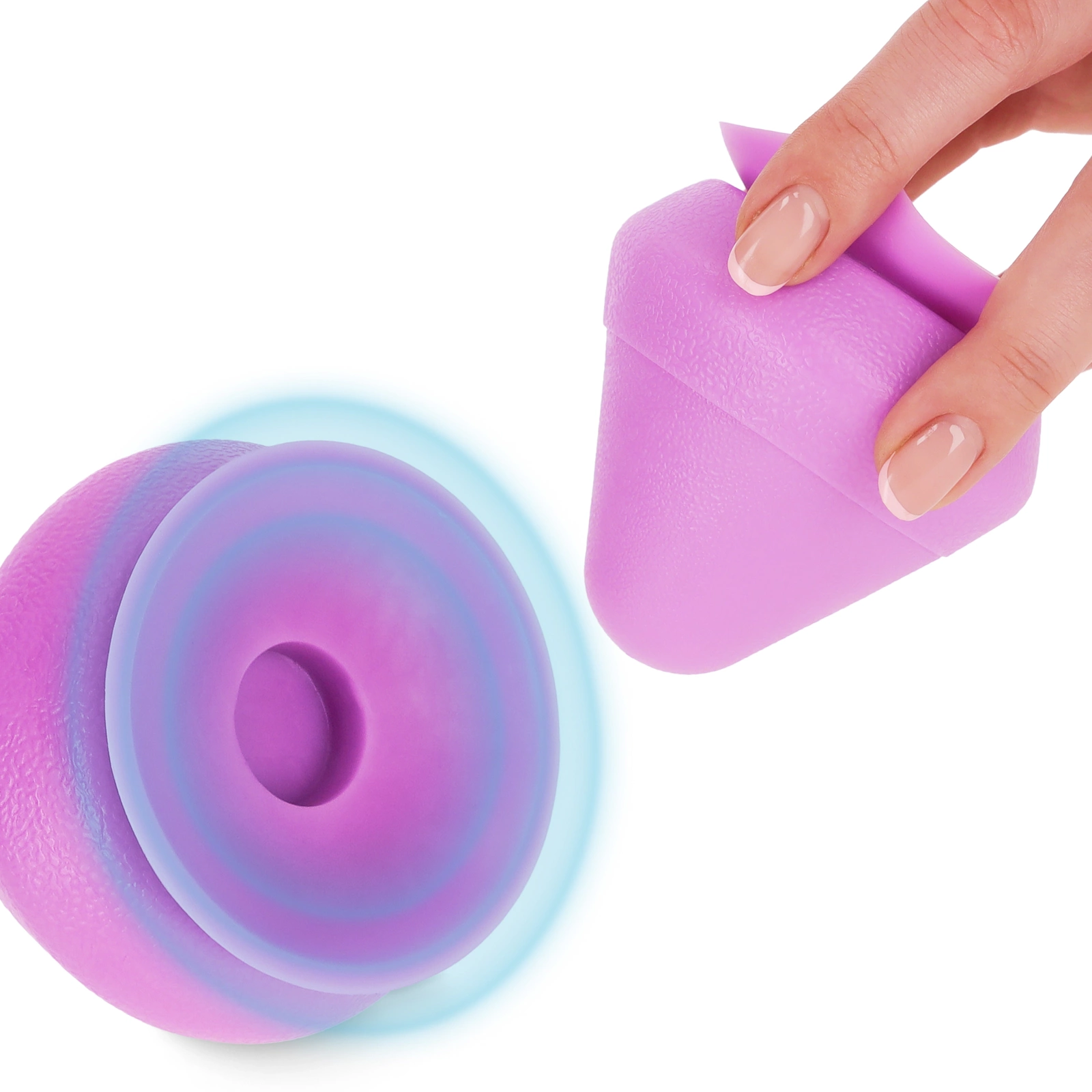 4Fizjo Trigger Point Massage Cone with Suction Cup, Pink