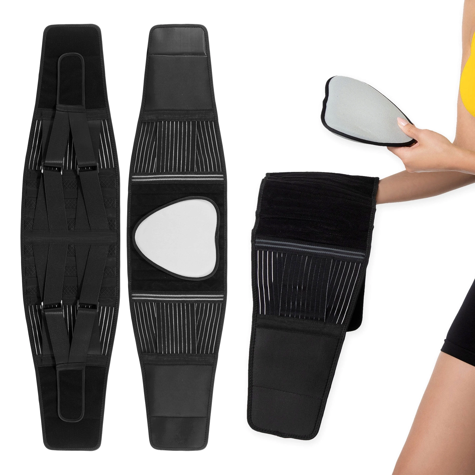 4Fizjo Orthopedic Lumbar Support Belt, Size L, Black