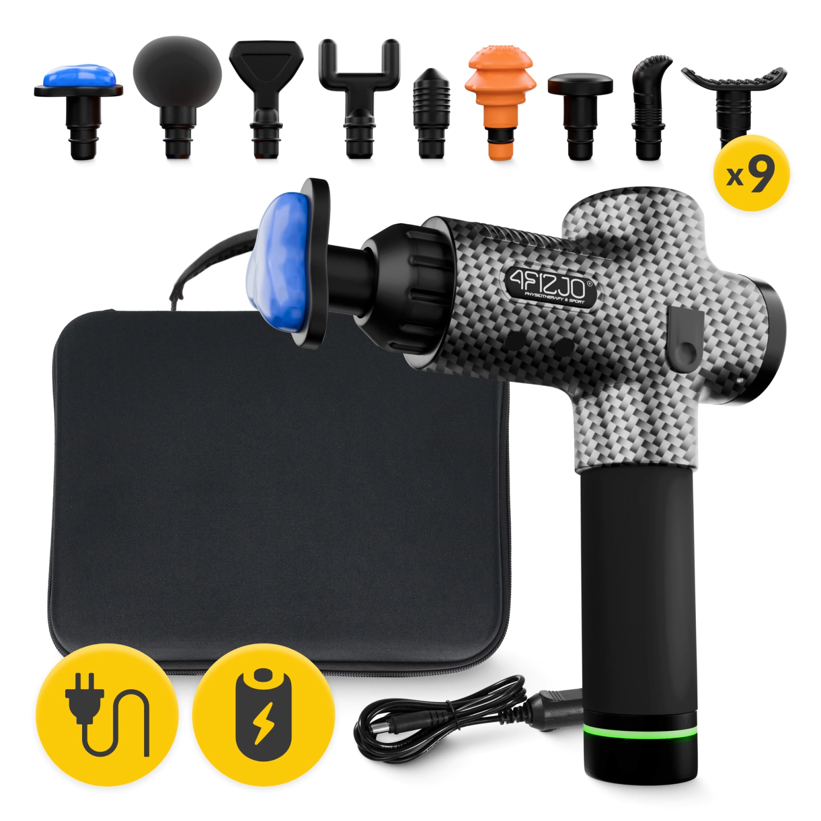 4Fizjo 1308 Massage Gun Ultra Cool Edition masāžas pistole
