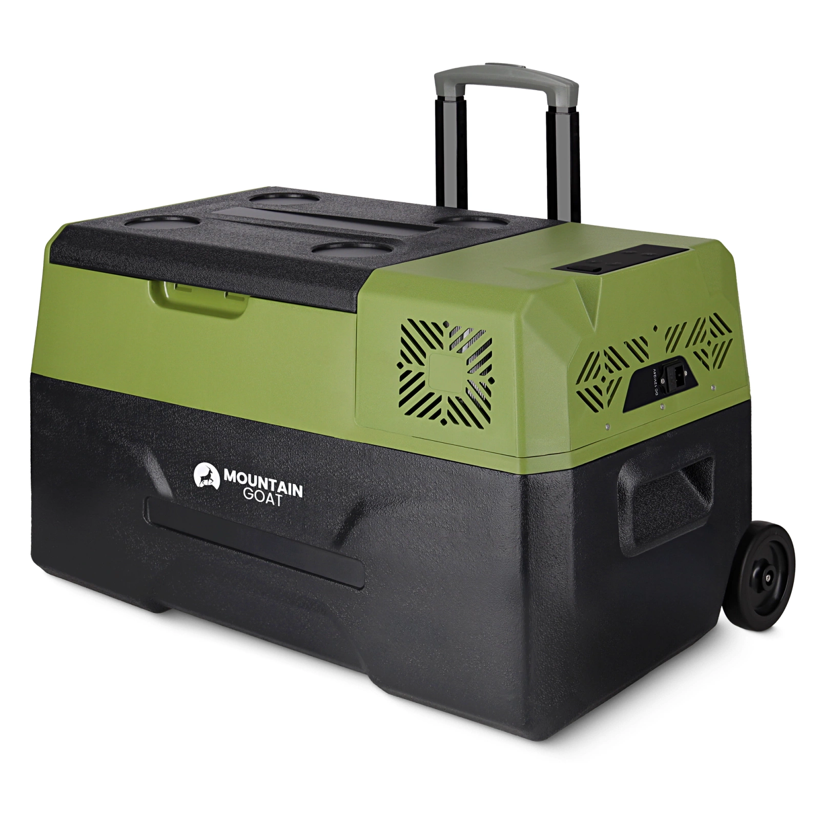 4Fizjo Xtreme Mountain Goat Portable Compressor Fridge 27.8 L, Black/Grey
