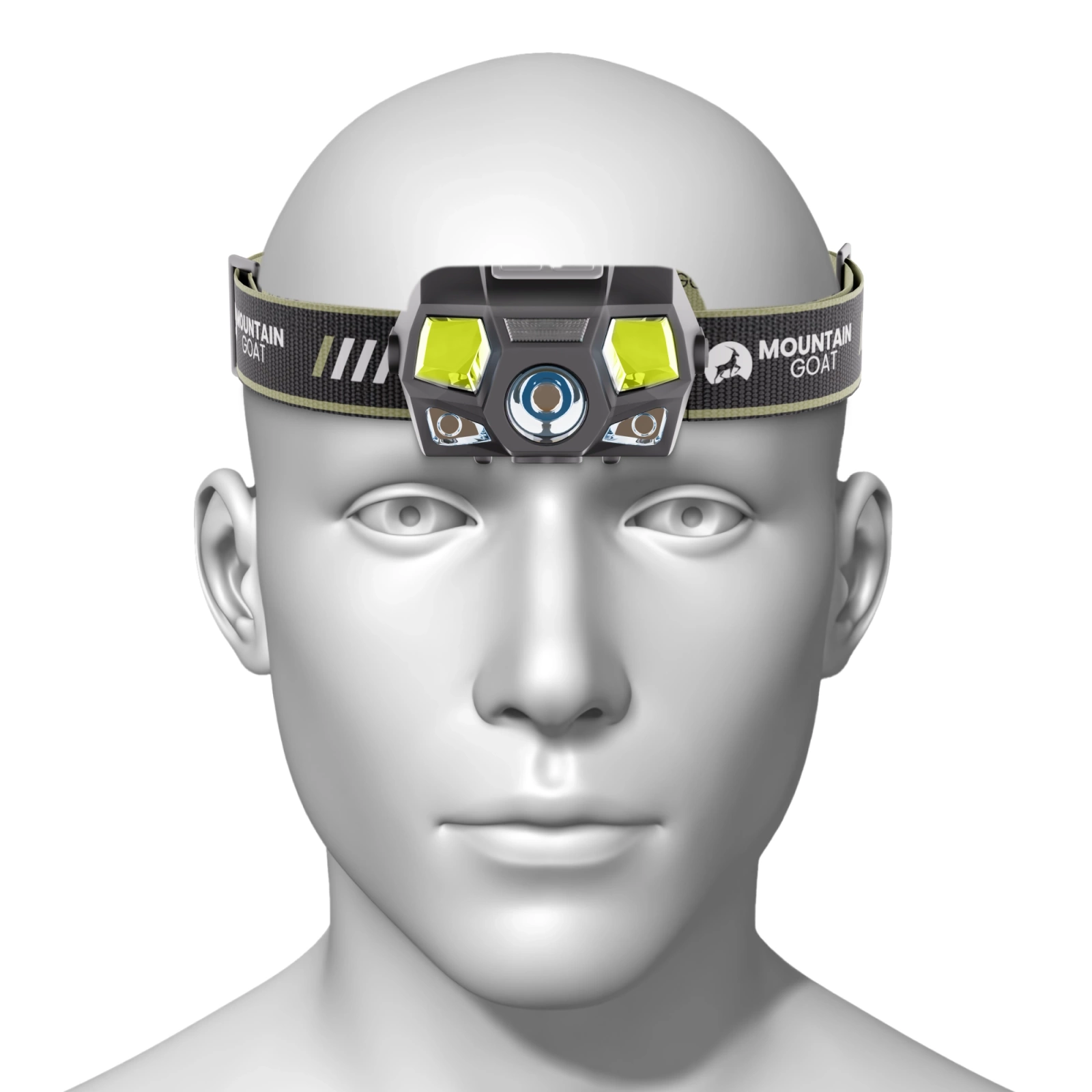 4Fizjo Mountain Goat LED Headlamp, 350 LM, Black
