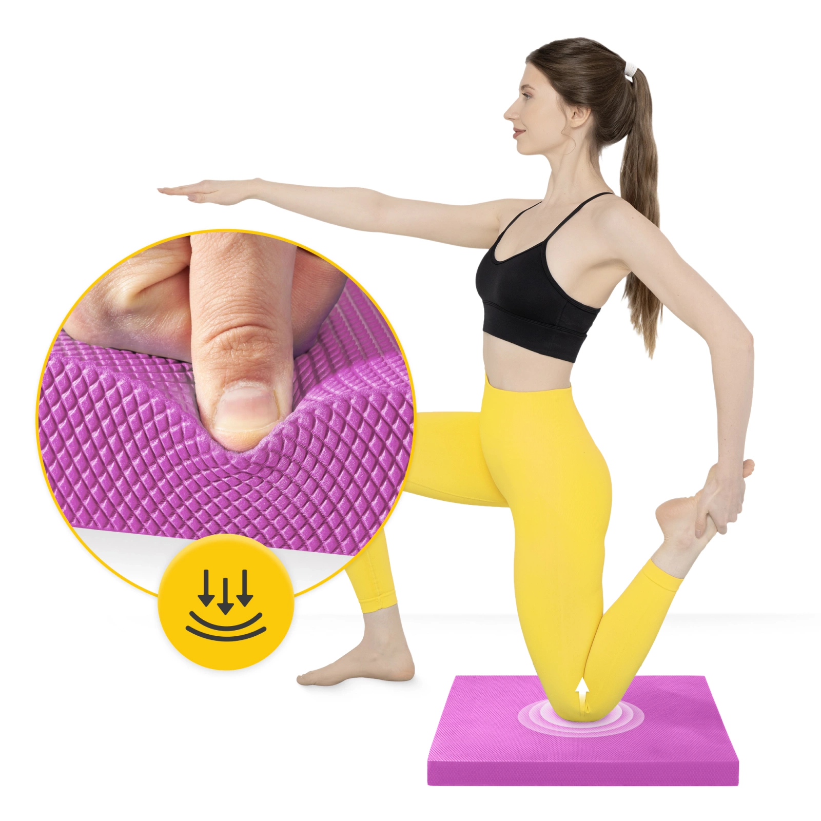 4Fizjo Balance Pad līdzsvara paklājiņš, rozā