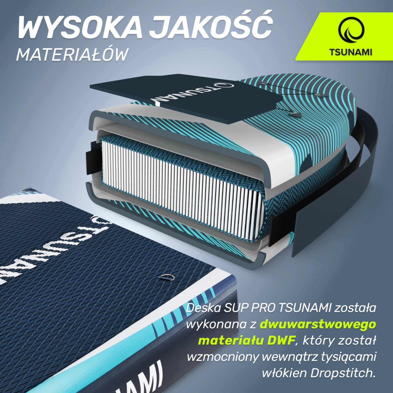4Fizjo TSUNAMI T12 Inflatable SUP Board 350 cm, Multicolor