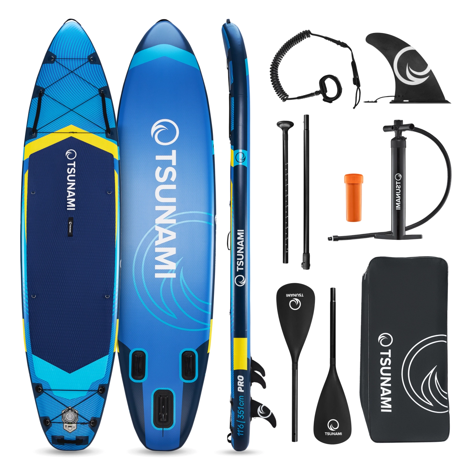 Piepūšamais SUP dēlis PRO TSUNAMI 350 cm T13
