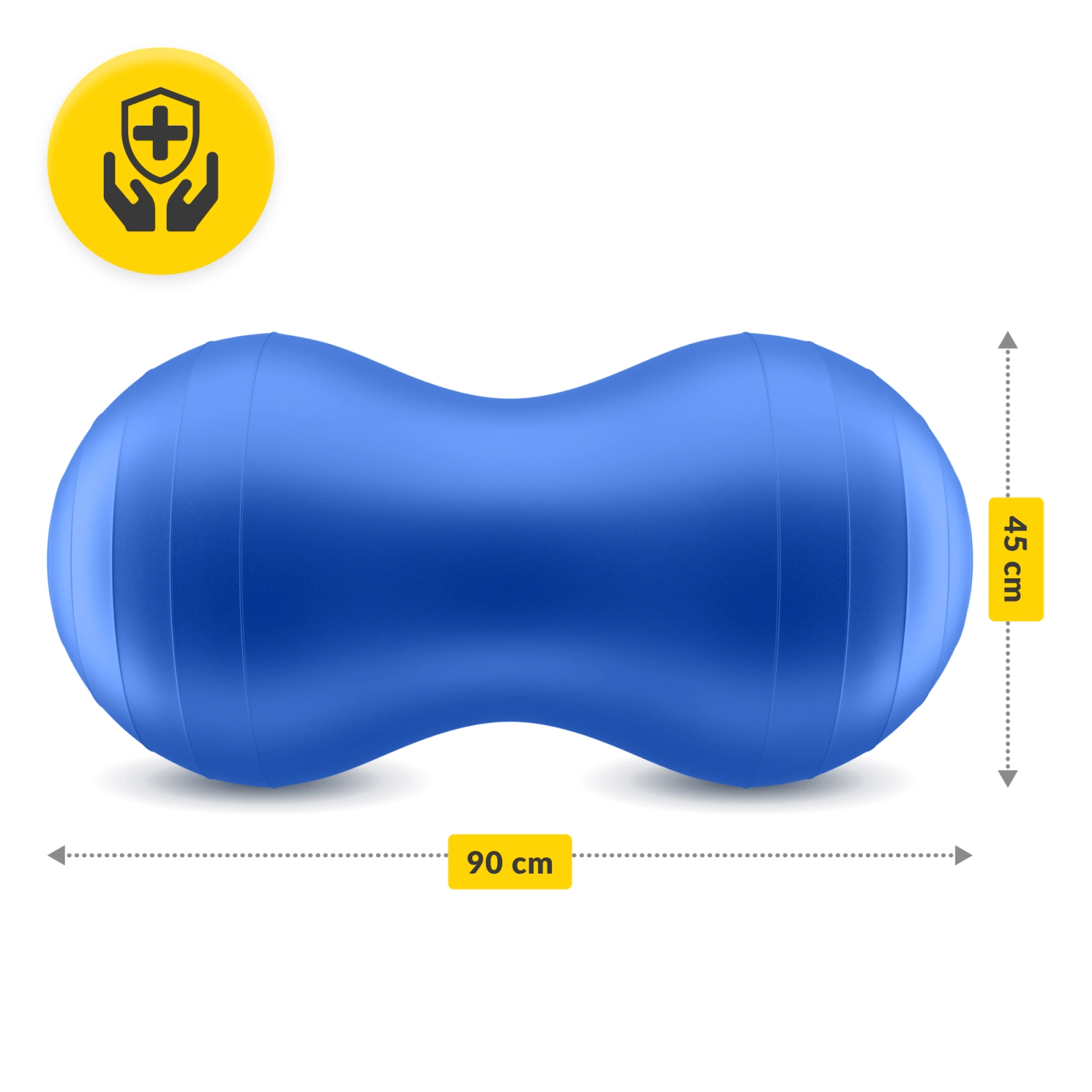 4Fizjo Gymnastic Ball Peanut Air Ball 45x90 cm, Blue