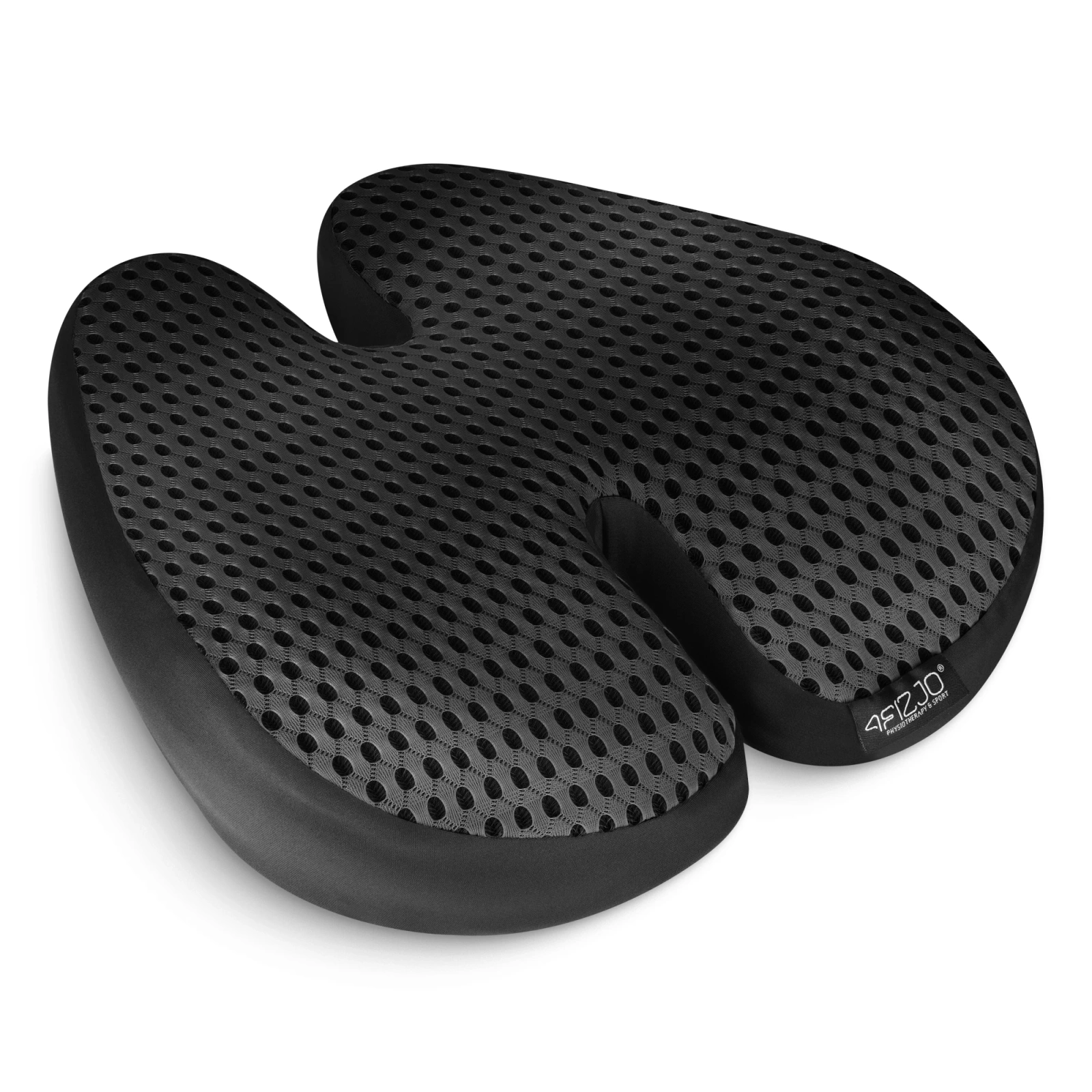 Ortopēdiskais muguras spilvens ar atmiņas putām, melns